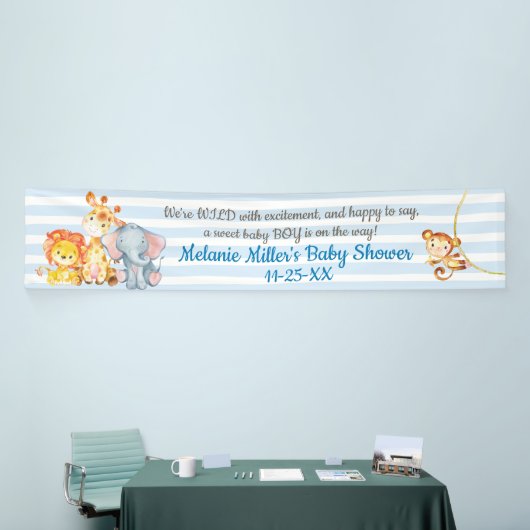 Oerwoud Elephant Baby shower Banner (Beurs)