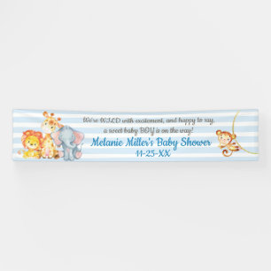 Oerwoud Elephant Baby shower Banner