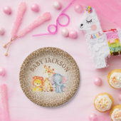 Oerwoud Elephant Baby shower Borden Papieren Bordje (Feest)