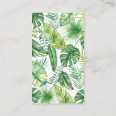 Oerwoud Elephant Baby shower Diaper Raffle Kaart (Achterkant)