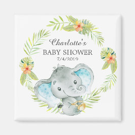 Oerwoud Elephant Baby shower Favor Magnet