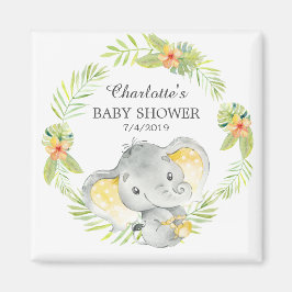 Oerwoud Elephant Baby shower Favor Magnet
