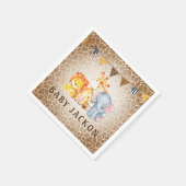 Oerwoud Elephant Baby shower servetten (Hoek)