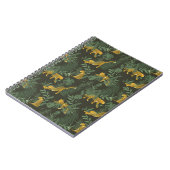 Oerwoud- en oerwoud-bladpatroon notitieboek (Linkerzijde)