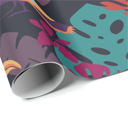 Oerwoud- en tropische vogels — Verpakkingspapier Cadeaupapier (Rol Hoek)