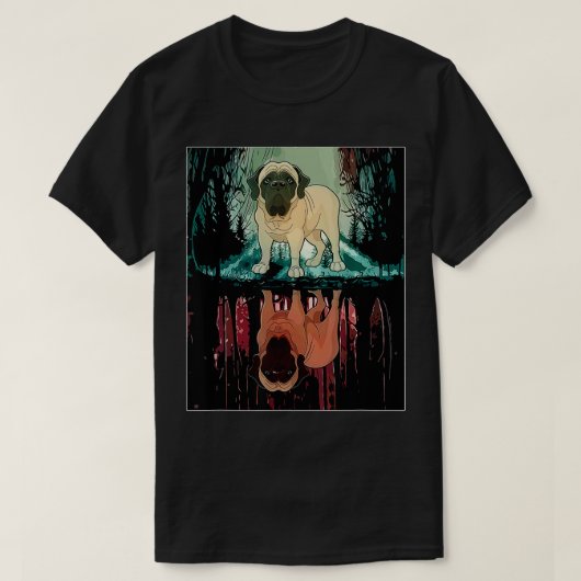 Oerwoud esthetisch Engels Mastiff T-shirt (Design voorkant)