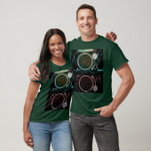 Oerwoud Esthetische DJ Decks T-shirt (Unisex)