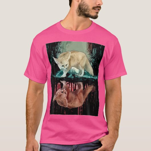 Oerwoud esthetische Fennec Fox T-shirt (Voorkant)