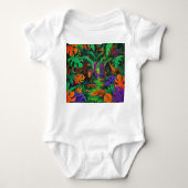 Oerwoud Exotic Animals Baby Jersey Bodysuit (Voorkant)