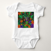 Oerwoud Exotic Animals Baby Jersey Bodysuit