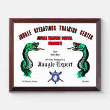 Oerwoud Expert Award Plaque