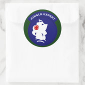 Oerwoud Expert pocket patch Ronde Sticker (Tas)