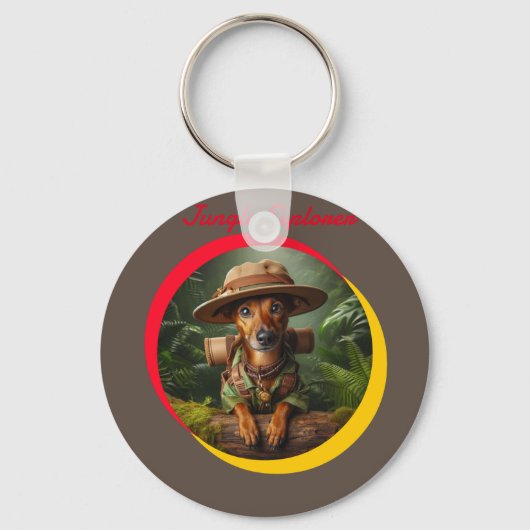 Oerwoud Explorer Sleutelhanger (Achterkant)