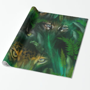 Oerwoud Eyes Art Gift Wrap Cadeaupapier