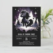 Oerwoud Fantasy Horse Verjaardag Kaart (Staand voorkant)