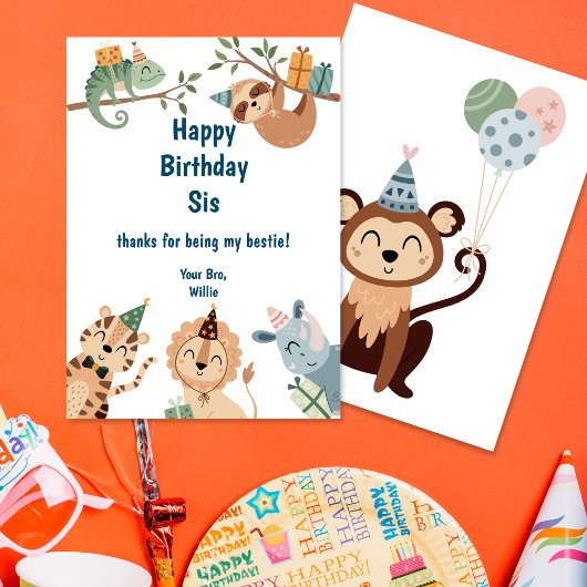 Oerwoud Feestdier, Bedankt & Happy Birthday