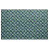 Oerwoud Ferns op blauw Stof (Yard (91,4 cm))