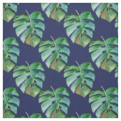 Oerwoud Ferns op blauw Stof (Swatch)