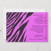 OERWOUD FEVER Bat Bar Mitzvah Invitation Roze Kaart (Voorkant)