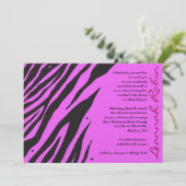 OERWOUD FEVER Bat Bar Mitzvah Invitation Roze Kaart (Staand voorkant)