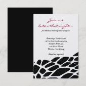 OERWOUD FEVER Bat Bar Mitzvah Party Card Kaart (Voorkant / Achterkant)