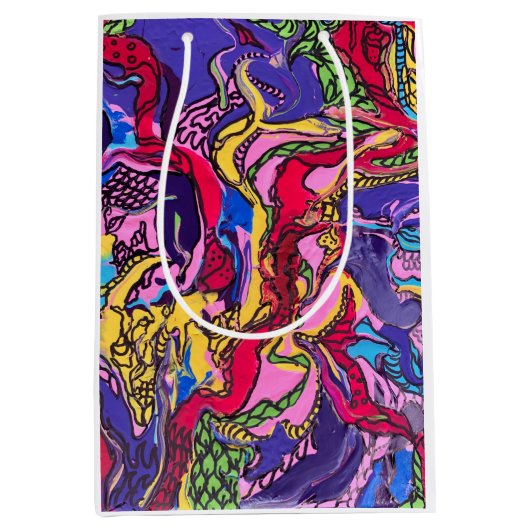 ‘Oerwoud Fever’ bedrukte cadeautassen Medium Cadeauzakje (Voorkant)