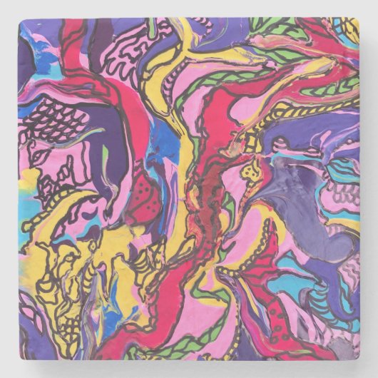 ‘Oerwoud Fever’ design bedrukte Onderzetters (Voorkant)