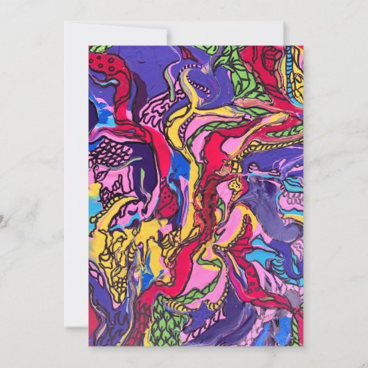 ‘Oerwoud Fever’ Design Wenskaart Feestdagenkaart (Voorkant)