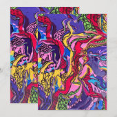 ‘Oerwoud Fever’ Design Wenskaart Feestdagenkaart (Voorkant / Achterkant)