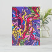 ‘Oerwoud Fever’ Design Wenskaart Feestdagenkaart (Staand voorkant)