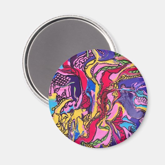 ‘Oerwoud Fever’ Ontwerp ronde magneten (Voorkant / Achterkant)