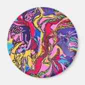 ‘Oerwoud Fever’ Ontwerp ronde magneten (Voorkant)