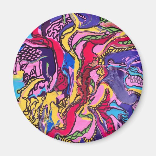 ‘Oerwoud Fever’ Ontwerp ronde magneten (Voorkant)