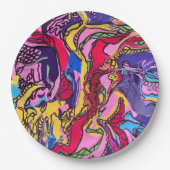 ‘Oerwoud Fever’ Print Paper Borden Papieren Bordje (Voorkant)