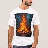 🔥 Oerwoud Fire Graphic T-Shirt – Bold & Fierce St (Voorkant)