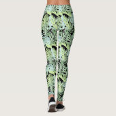 Oerwoud Floral Patroon 2 Leggings (Achterkant)