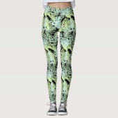 Oerwoud Floral Patroon 2 Leggings (Voorkant)