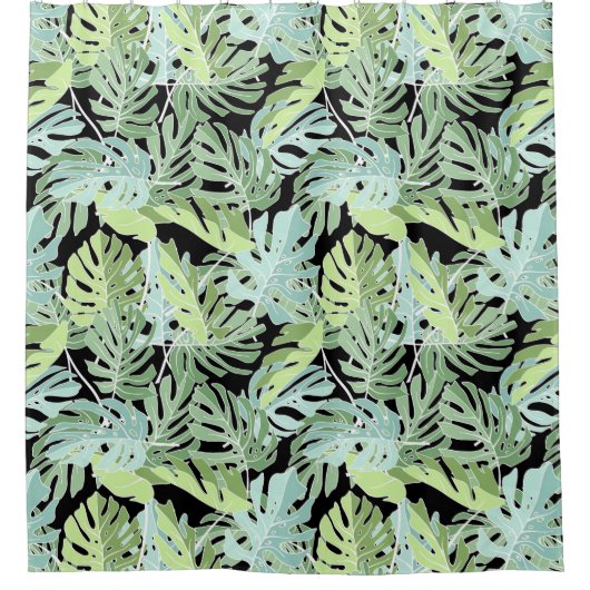 Oerwoud Floral Pattern Douchegordijn (Voorkant)