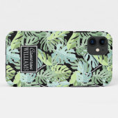 Oerwoud Floral Pattern | Jouw namen toevoegen Case-Mate iPhone Case (Achterkant (horizontaal))