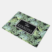 Oerwoud Floral Pattern | Jouw namen toevoegen Deurmat (Schuin)