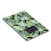 Oerwoud Floral Pattern | Jouw namen toevoegen Notitieboek (Rechterzijde)