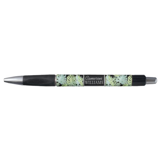Oerwoud Floral Pattern | Jouw namen toevoegen Pen (Voorkant)