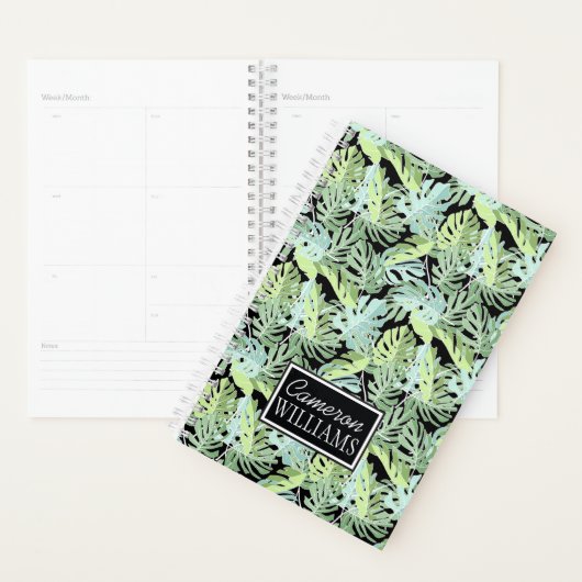 Oerwoud Floral Pattern | Jouw namen toevoegen Planner (Display)