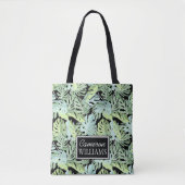 Oerwoud Floral Pattern | Jouw namen toevoegen Tote Bag (Voorkant)