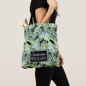 Oerwoud Floral Pattern | Jouw namen toevoegen Tote Bag (Dichtbij)
