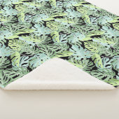 Oerwoud Floral Pattern Sherpa Deken (3/4)