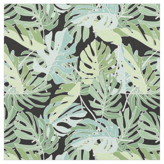 Oerwoud Floral Pattern Stof (Close Up)