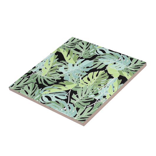 Oerwoud Floral Pattern Tegeltje (Zijkant)