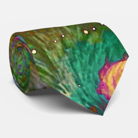 Oerwoud Flower Stropdas (Opgerold)