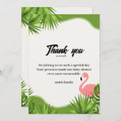 oerwoud fluistert bedankt kaart (Voorkant / Achterkant)